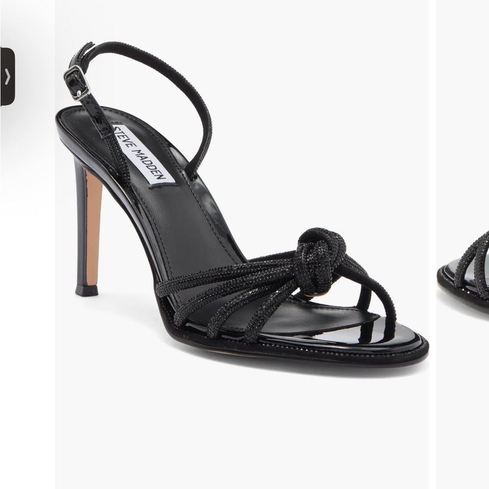 Steve Madden Black Strappy Heels